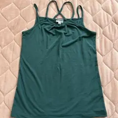 美品　ホコモモラ　深緑　タンクトップ　４０サイズのサムネイル