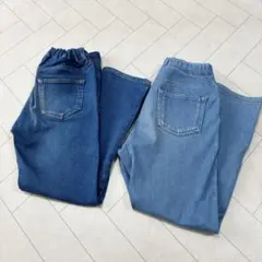 ストレッチデニムパンツ 120サイズ　2色セット