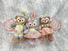 6点セット ぬいぐるみバッジ ダッフィービューティフルレイニーデイズ