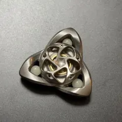 フィジェットトイ　SS製　EDC ハンドスピナー 蓄光