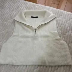 Lugnoncure ホワイトニットベスト