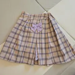 mezzo piano　メゾピアノ チェック柄フレアスカート