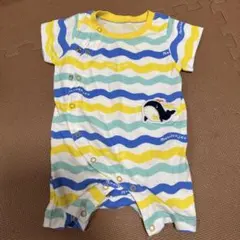 moujonjon ベビー ロンパース クジラ柄のサムネイル