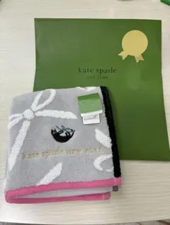 kate spade タオルハンカチ グレー