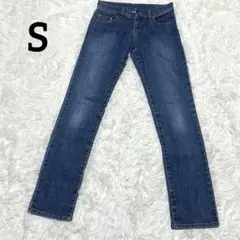 【ユニクロ】ストレートデニム/ストレッチデニム/Sサイズ