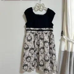 値下げ/組曲　Lサイズ(120〜130) フォーマルモノトーンドレス