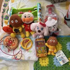 アンパンマン ぬいぐるみと携帯電話おもちゃセット