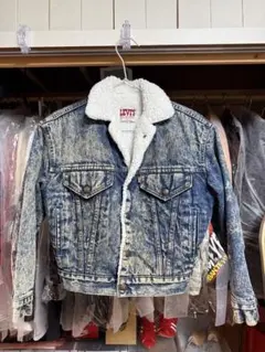 Levi's 57528 デニムボアジャケット USA製 クロップド丈