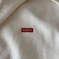 small boxロゴSupreme ジップアップパーカー ベージュ