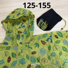 モンベル レインポンチョ Kid's キッズ　総柄　125-155 男女
