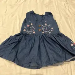 アンパンマン　ドキンちゃん　コキンちゃん デニムワンピース　ジャンスカ　スカート