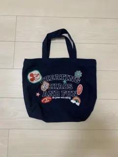 Disney ネイビー トートバッグ