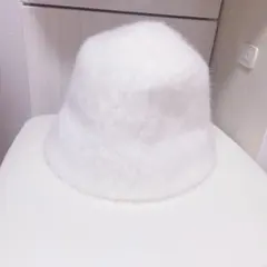 激安♡新品未使用 ホワイトファーバケットハット