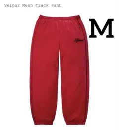 Supreme 絲絨網眼運動褲 M 紅色