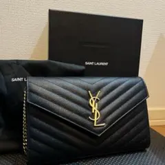 SAINT LAURENT ブラックショルダーバッグ