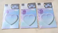 オーロラ シリコンモールド ハート型 3種セット セリア レジン