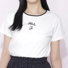 【美品】JILL 半袖 Tシャツ ホワイト チェリーロゴTシャツ　刺繍のサムネイル