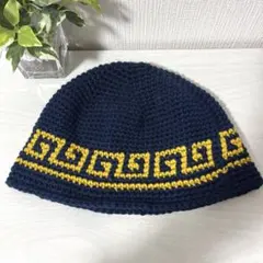 228クラシックハット☆クラッシャーハット☆バケットハット☆手編みニット帽