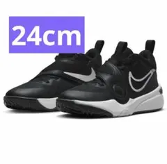 ナイキ バスケットシューズ チームハッスルD11 GS 24cm 美品