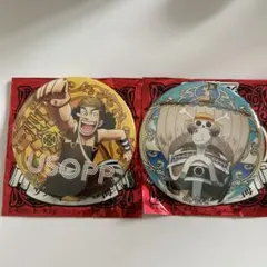 ワンピース　ウソップ　メリー号　缶バッチ