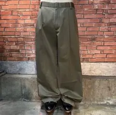 USA 古着 DOCKERS チノパン タック ワイド ストレート アメカジ