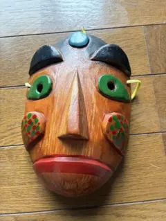 木彫り お面 民芸品 壁掛け インテリア