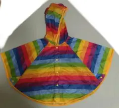 レインボーフード付きポンチョ 80cm〜100cm