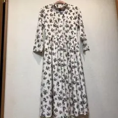 アースミュージックエコロジー花柄ワンピース ロングワンピース