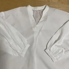 ホワイト・ネイビー フリル付きトップス 4点セット