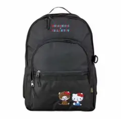 【新品未使用タグ付き】モンチッチ×ハローキティ リュック　ブラック
