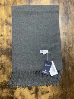 美品Johnstons ジョンストンズ大判ストールジョンストンズグレ男女兼用