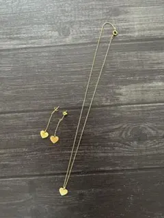 田中里奈　Dear ハート型ネックレスとピアスセット