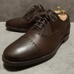 未使用級　コールハーン　ドレスシューズ　キャップトゥ　ブラウン　本革　2170