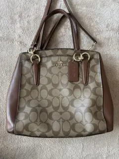 COACH コーチ ショルダーバッグ 2WAY /ブラウン ベージュ