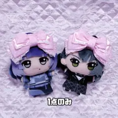 11cm　ぬい服　ちびぐるみ　ヘッドドレス　リボン　ピンク　1点