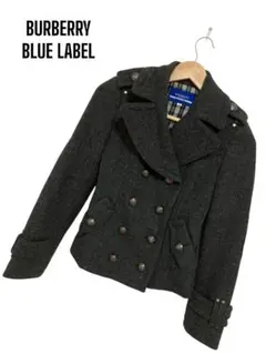 【希少】バーバリー　Pコート　ヴィンテージ　オールド ダークグレー ジャケット