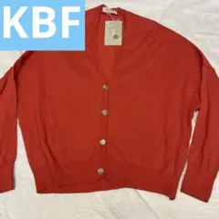 KBF カーディガン オレンジ レディース 薄手 春物のサムネイル