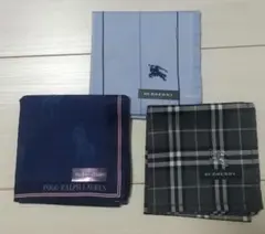 新品☆Burberry & Polo Ralph Lauren ハンカチセット