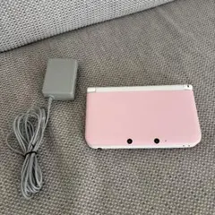 ニンテンドー3DS LL ピンク×ホワイト 本体 充電器