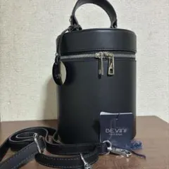 美品　BEVINI　バニティ　ショルダーバッグ　黒　ハンドバッグ　牛革　レザーのサムネイル