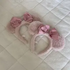 ディズニー ピンク カチューシャ もこもこ