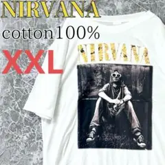 高品質NIRVANAニルヴァーナ 2XL白 半袖Tシャツ カートコバーン綿100