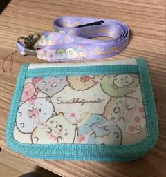 すみっコぐらし ネックストラップ付き財布 お財布の練習やおままごとなどに！