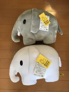 ２つセット　ミッフィー　ブルーナアニマル　ゾウ　ホワイト　グレー　新品タグ付き