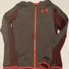 Under Armour フルジップジャージ YLG グレー/赤