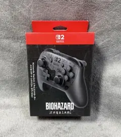 スイッチ2 Proコントローラー　バイオハザード　レクイエム　エディション