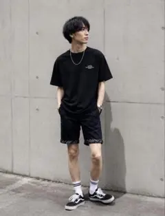 【美品】SHIPS JET BLUE ペイズリー切替ショートパンツ M 日本製のサムネイル