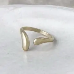 マット リング ニッケルフリー sable gold ハグ フリーサイズ 指輪