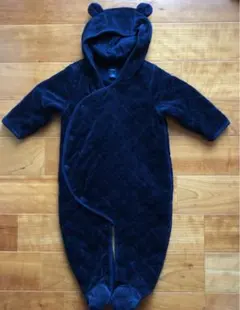 gap ジャンプスーツ　ベロア生地