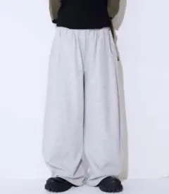 jeanasis(ジーナシス)❤︎【接触冷感】スウェットコクーンタックパンツ